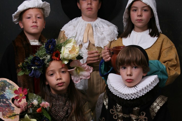 a group of people posing for the camera