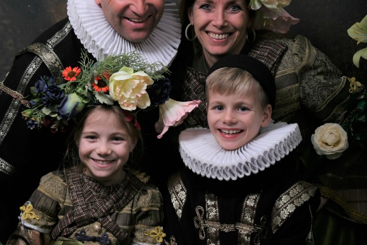 a group of people posing for the camera