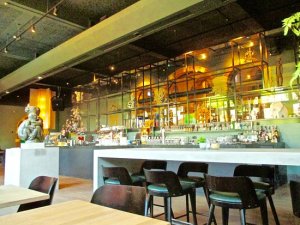 a dining room table in a restaurant